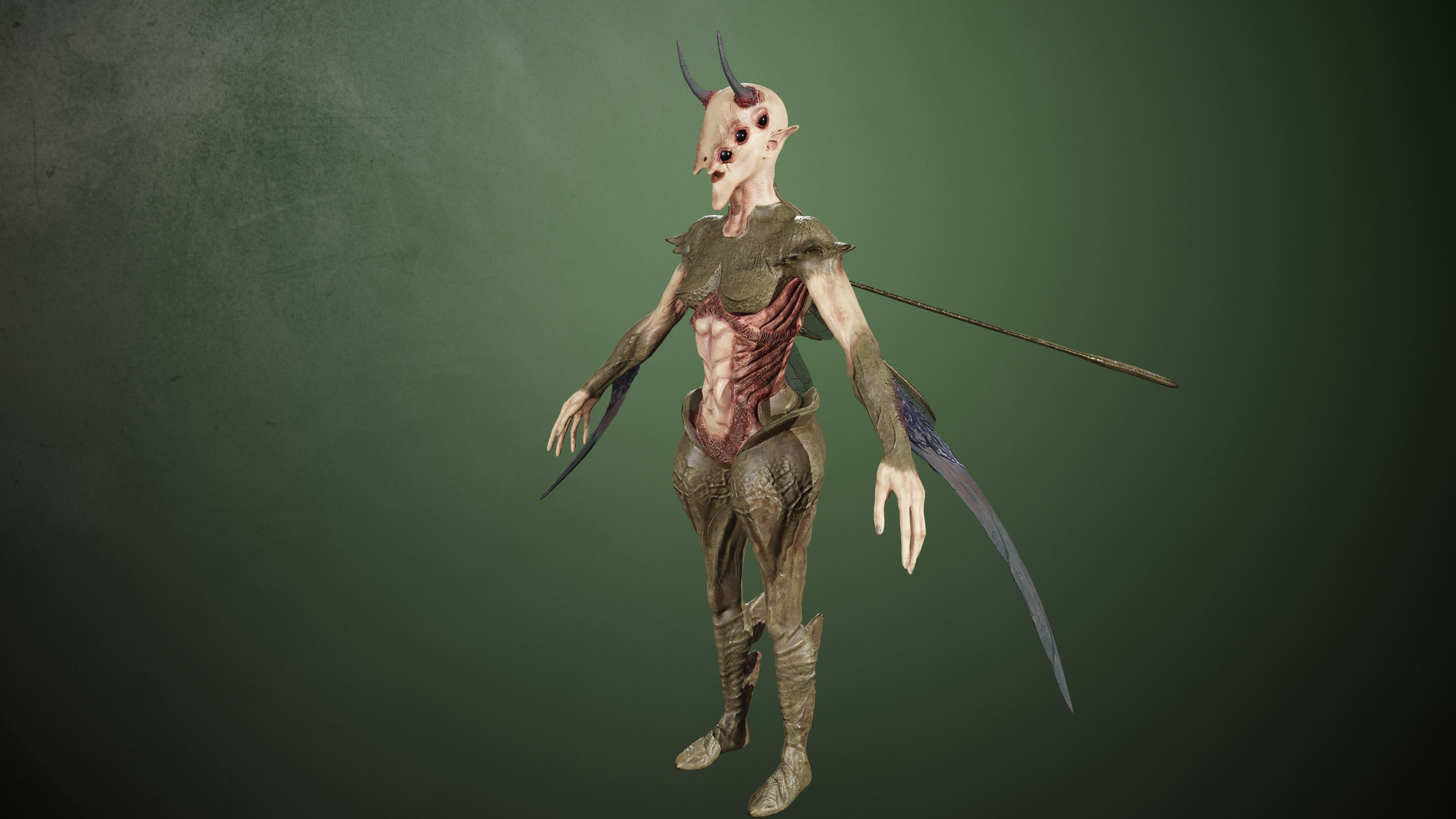 Elliel demon 3D Model Collection_17