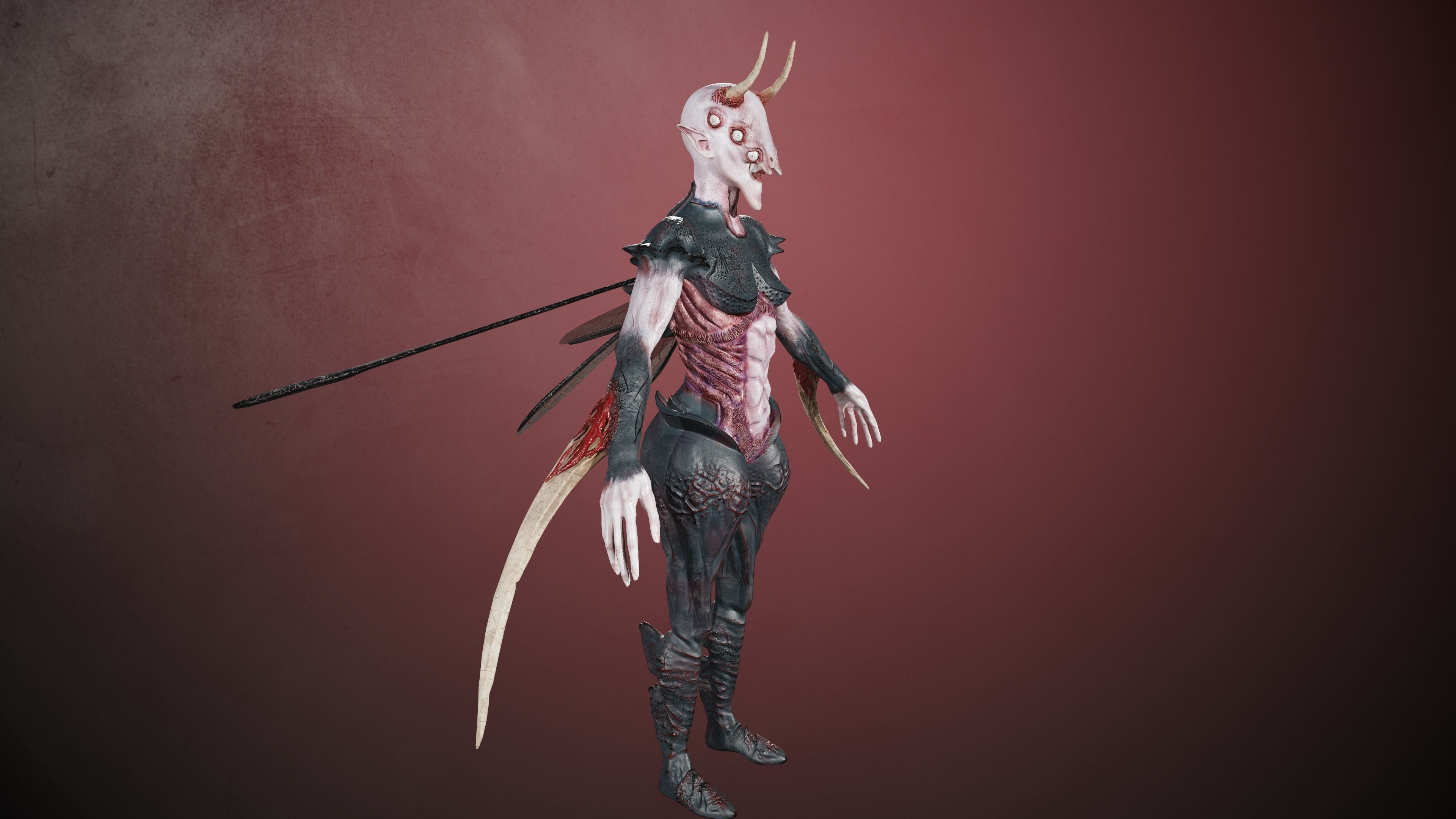 Elliel demon 3D Model Collection_10