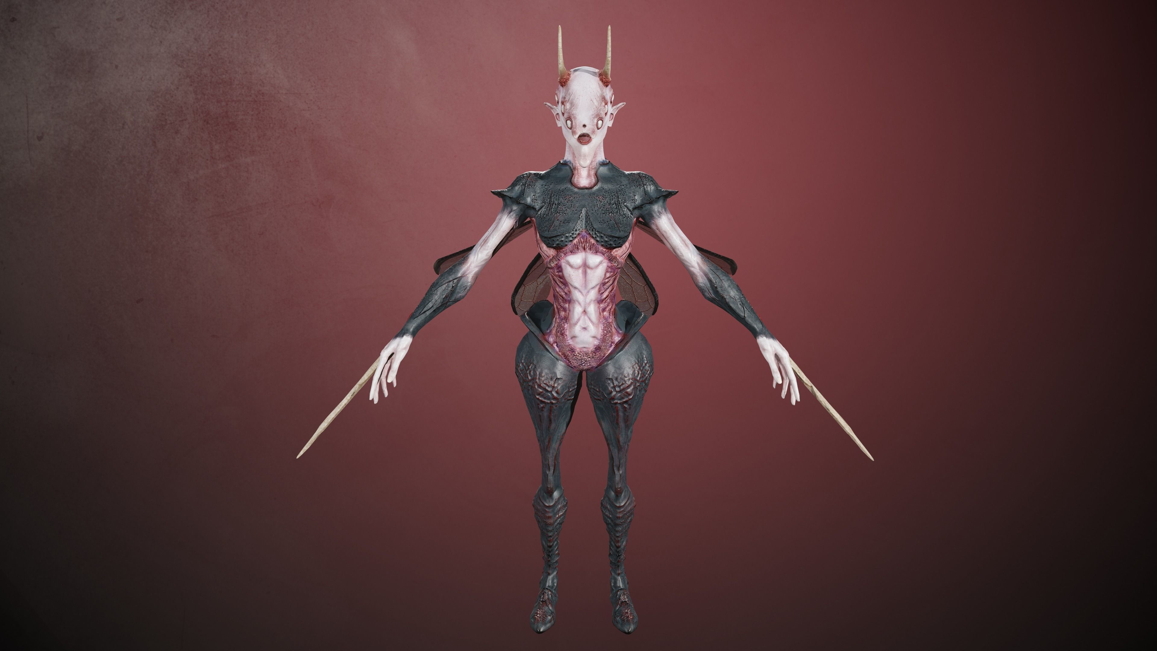 Elliel demon 3D Model Collection_7