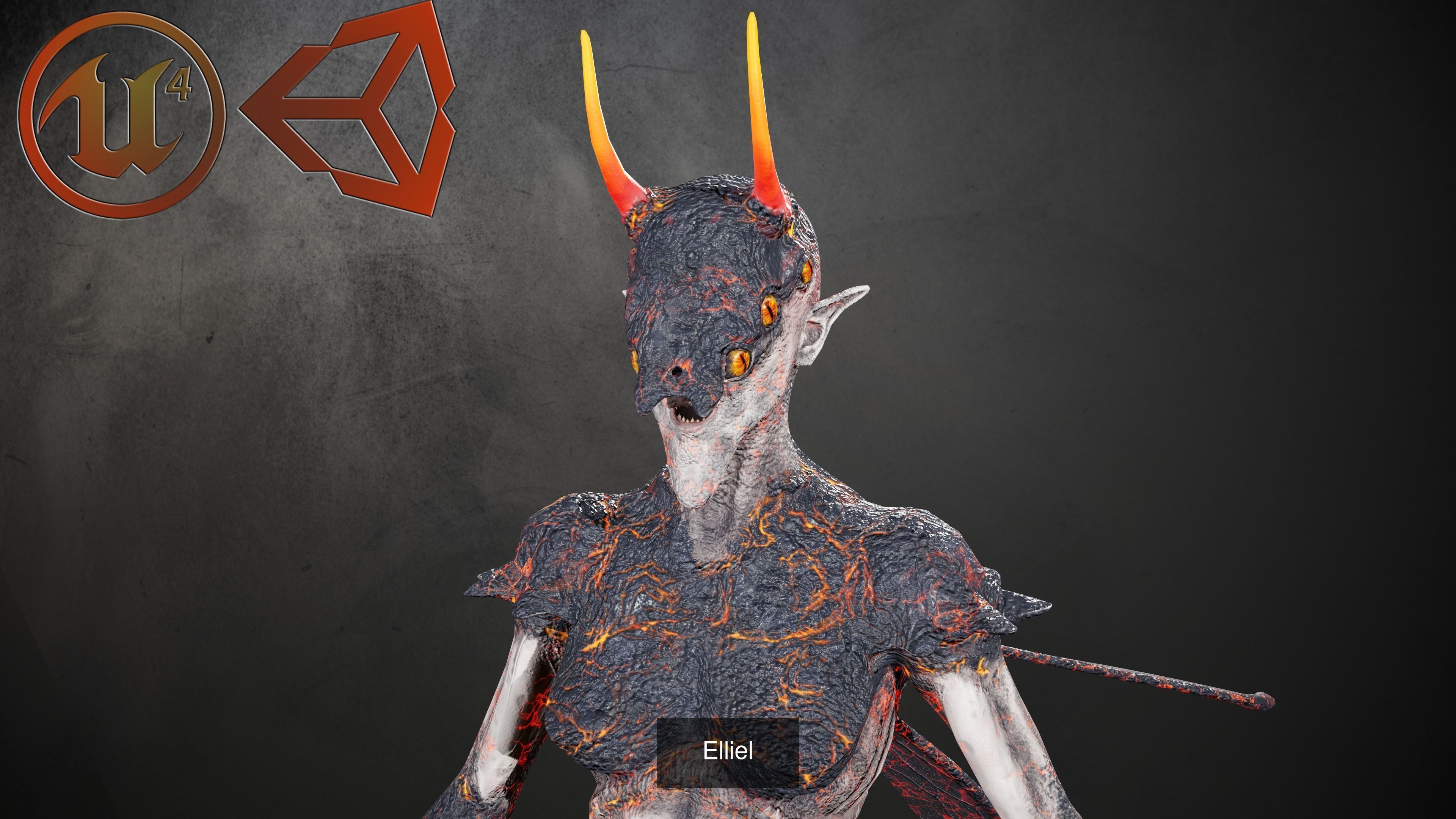 Elliel demon 3D Model Collection_6