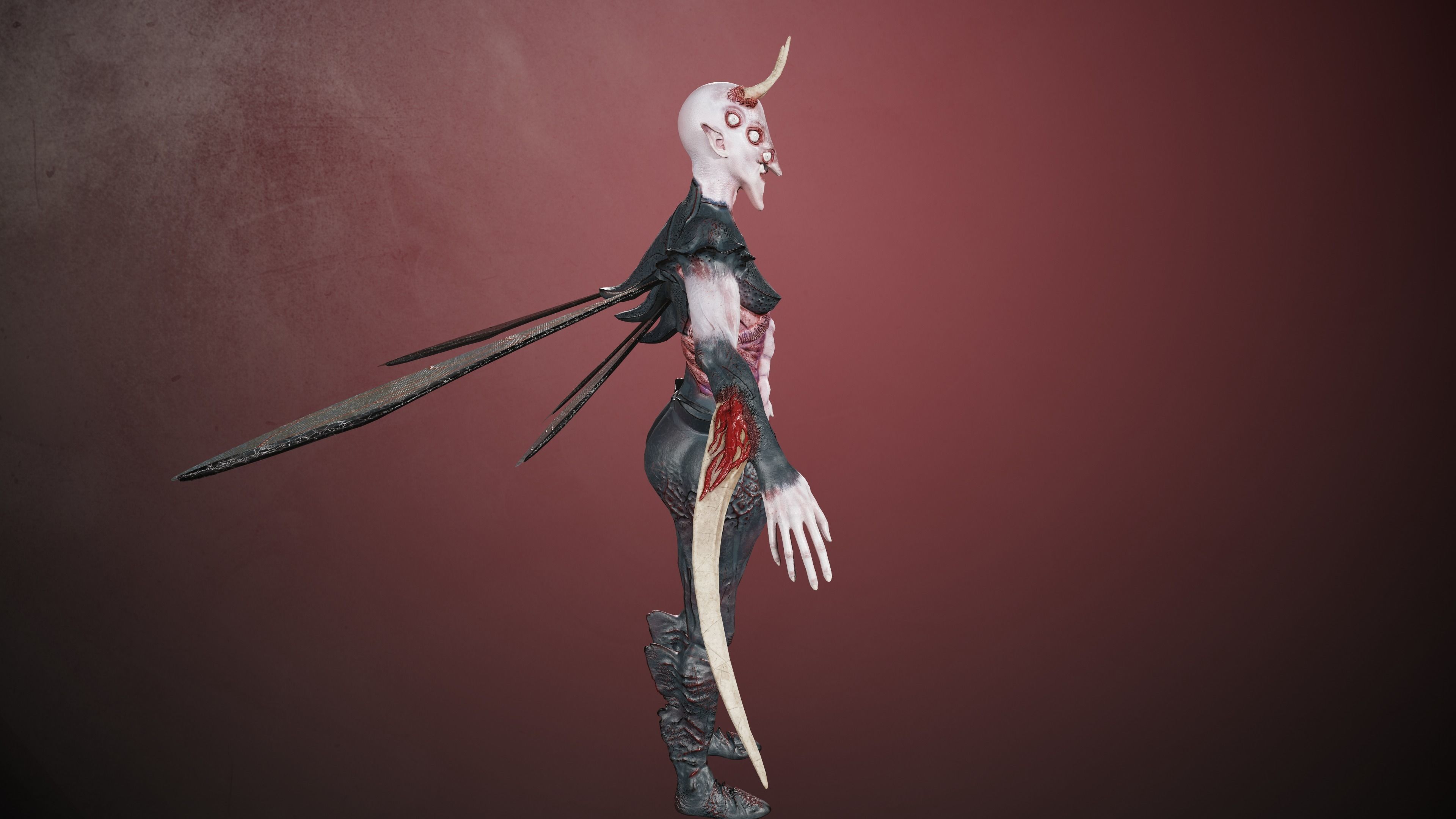 Elliel demon 3D Model Collection_8