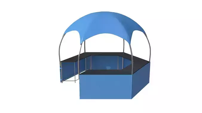 Hemisphere marketing hexagonal tent