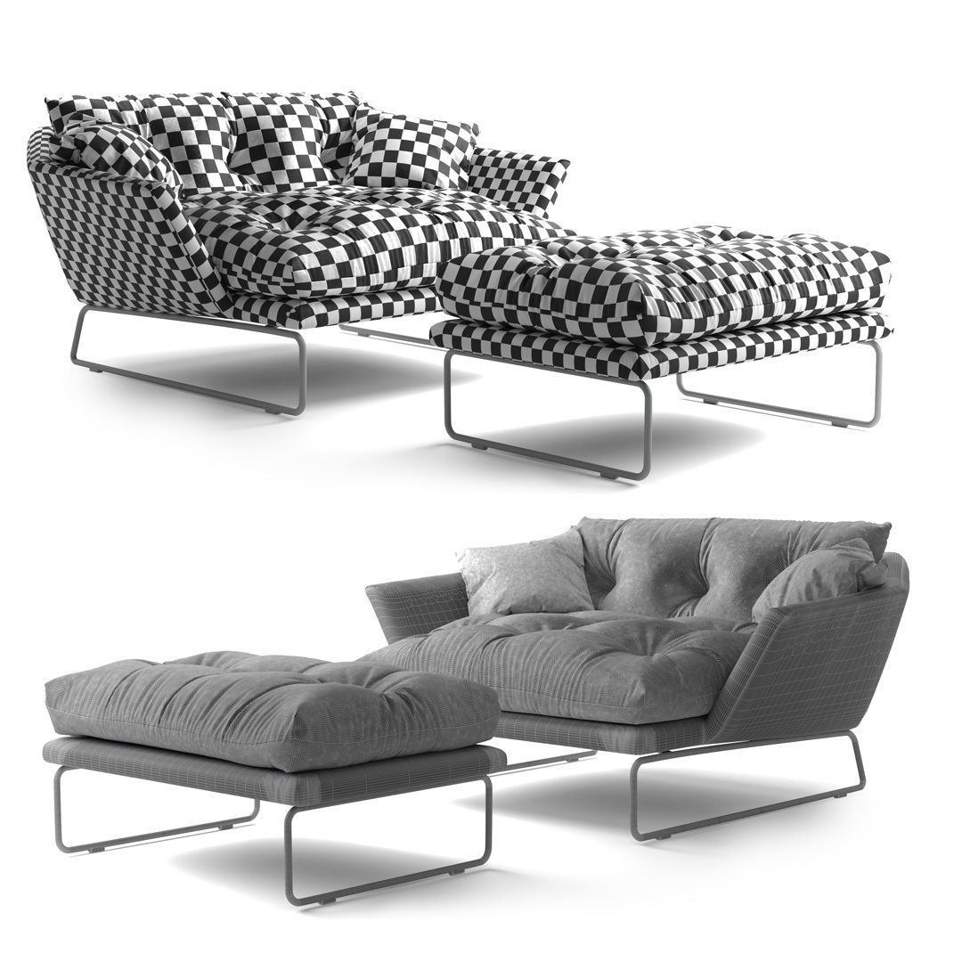 New York Suite Armchair Free trial model Free 3D model_4