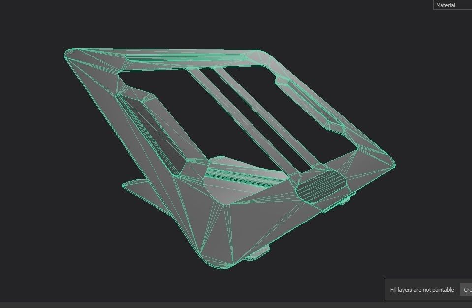 Laptop Stand M6 Low-poly 3D model_1