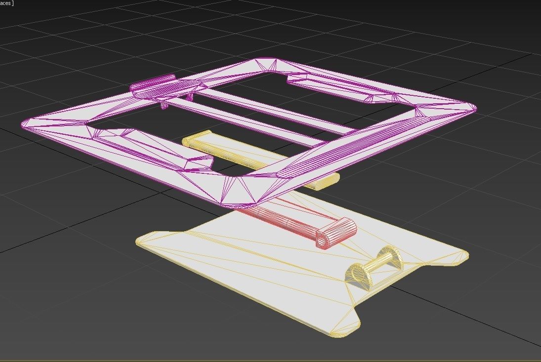 Laptop Stand M6 Low-poly 3D model_15