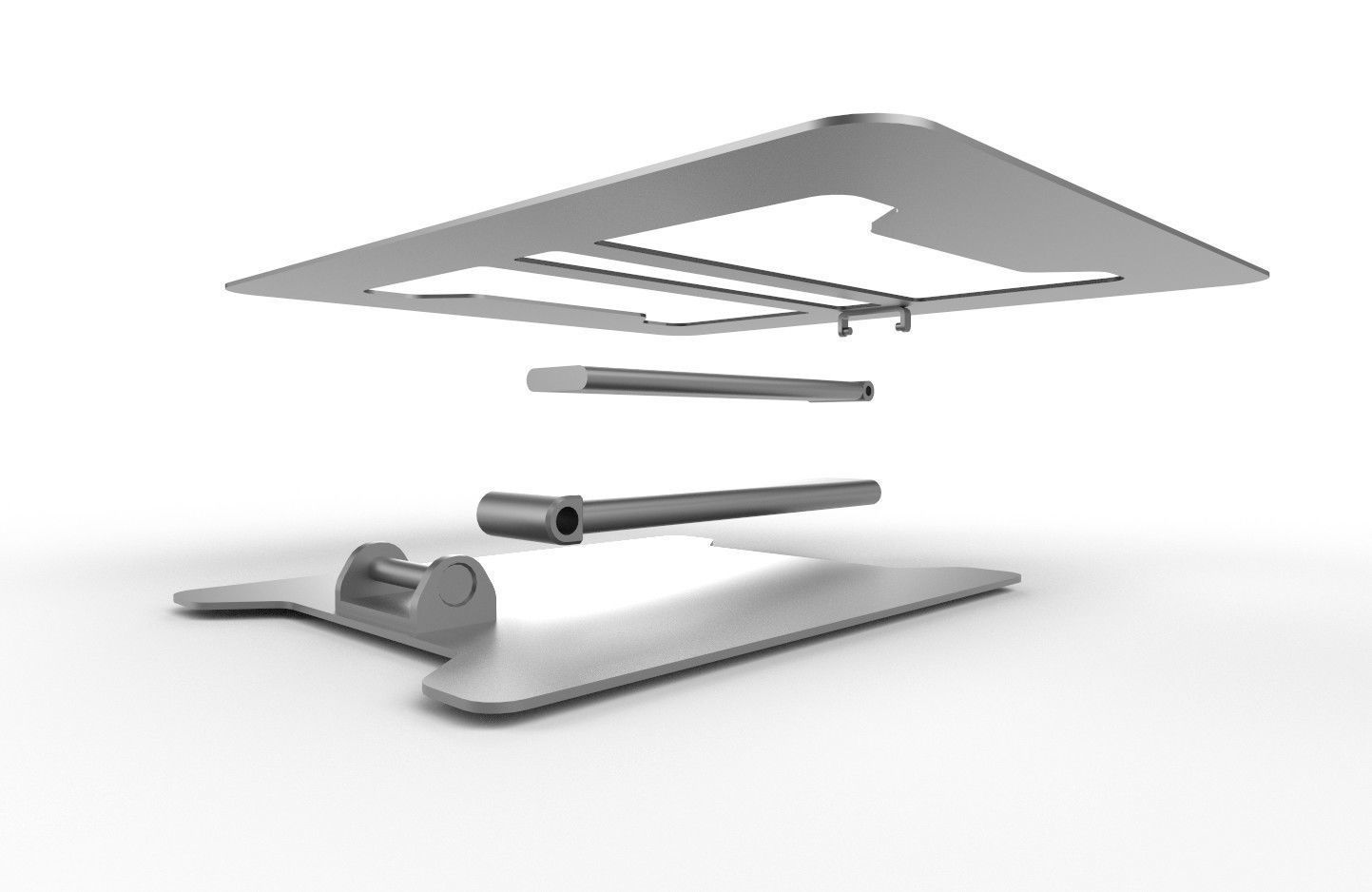 Laptop Stand M6 Low-poly 3D model_32