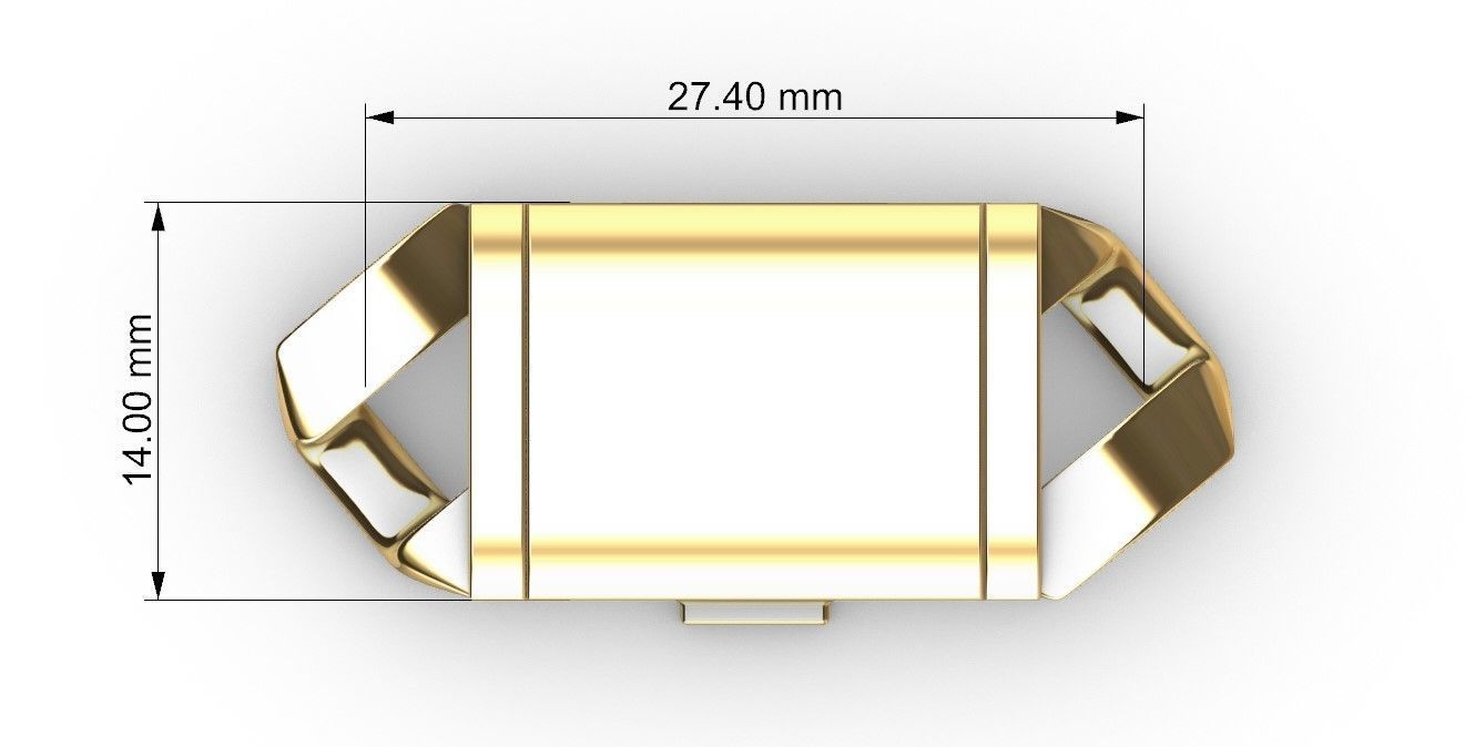 14 MM MIAMI CUBAN LINK CHAIN FOR BRACELET OR NECKLACE 3D print model_9