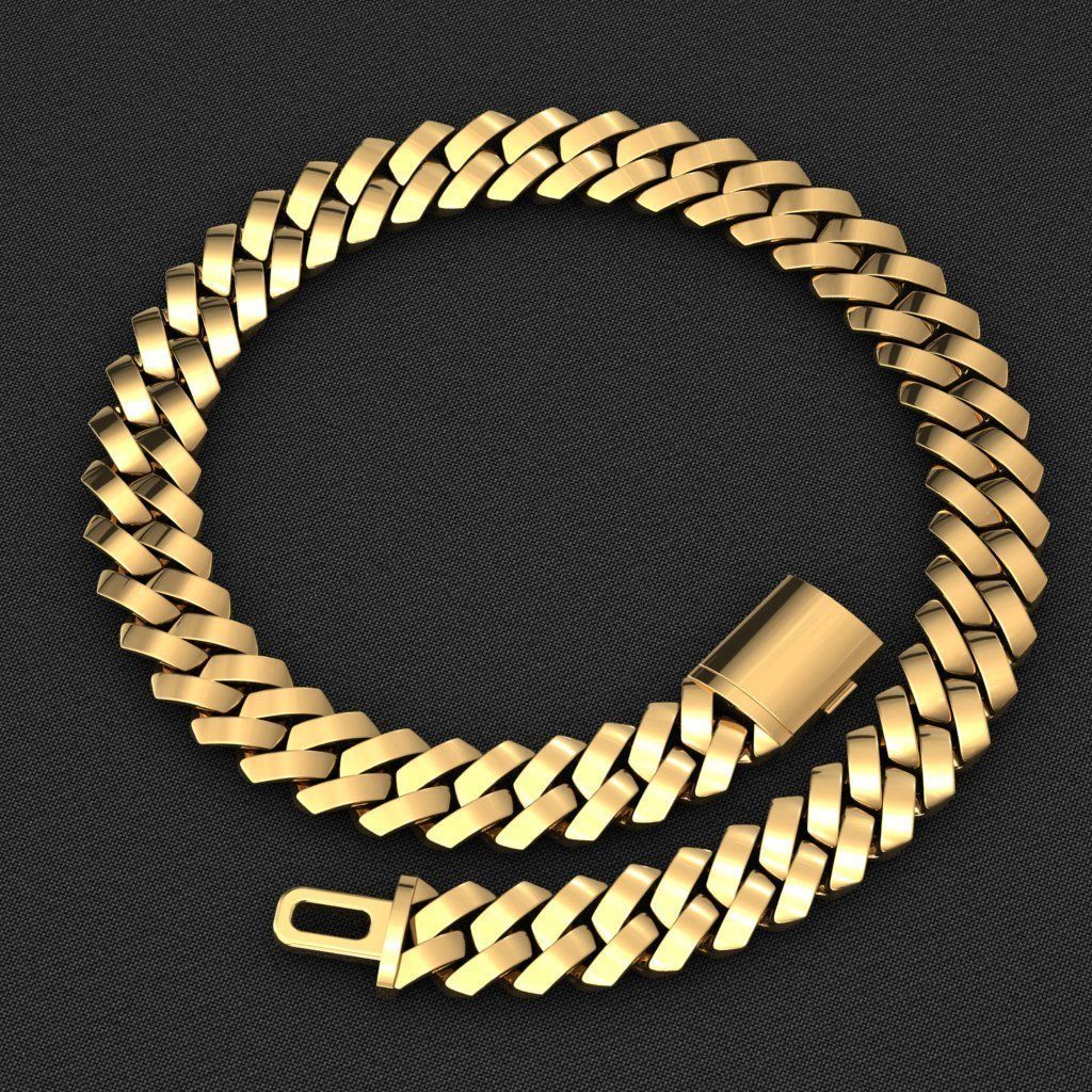 14 MM MIAMI CUBAN LINK CHAIN FOR BRACELET OR NECKLACE 3D print model_5