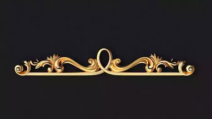 dekor gold ornate border