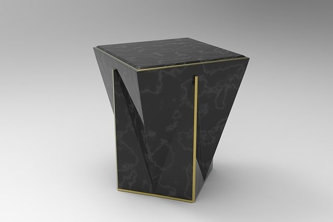Prisma Side Table Low-poly 3D model