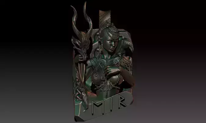 Eir pendant 3D print model