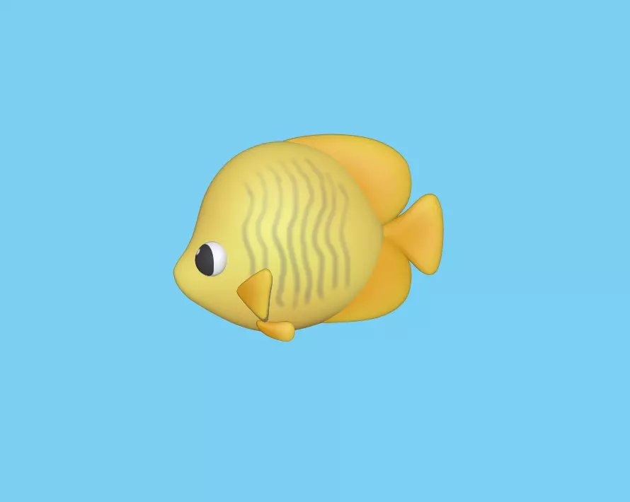 Cute Little Fish 3D print model
