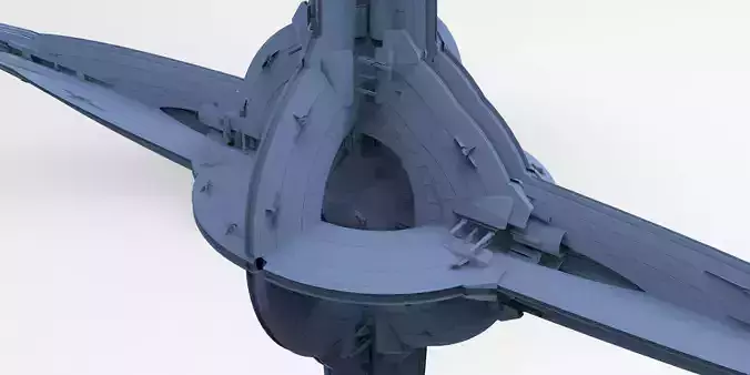 Floating Angel monolith Sci-fi Space Mass relay 3