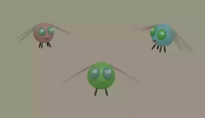Parasprite 3D model