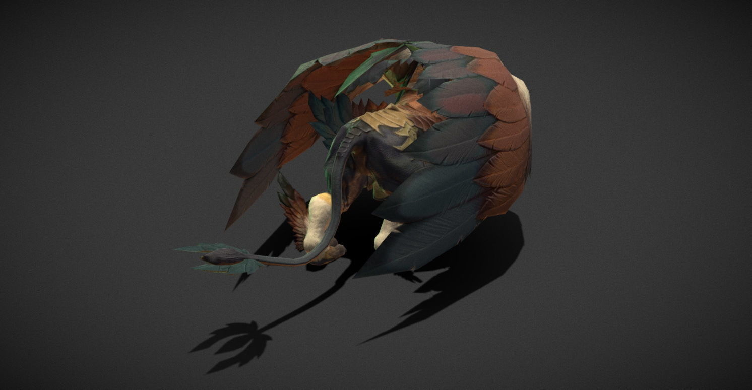 Fantasy Creature - Combat Griffon Low-poly 3D model_18