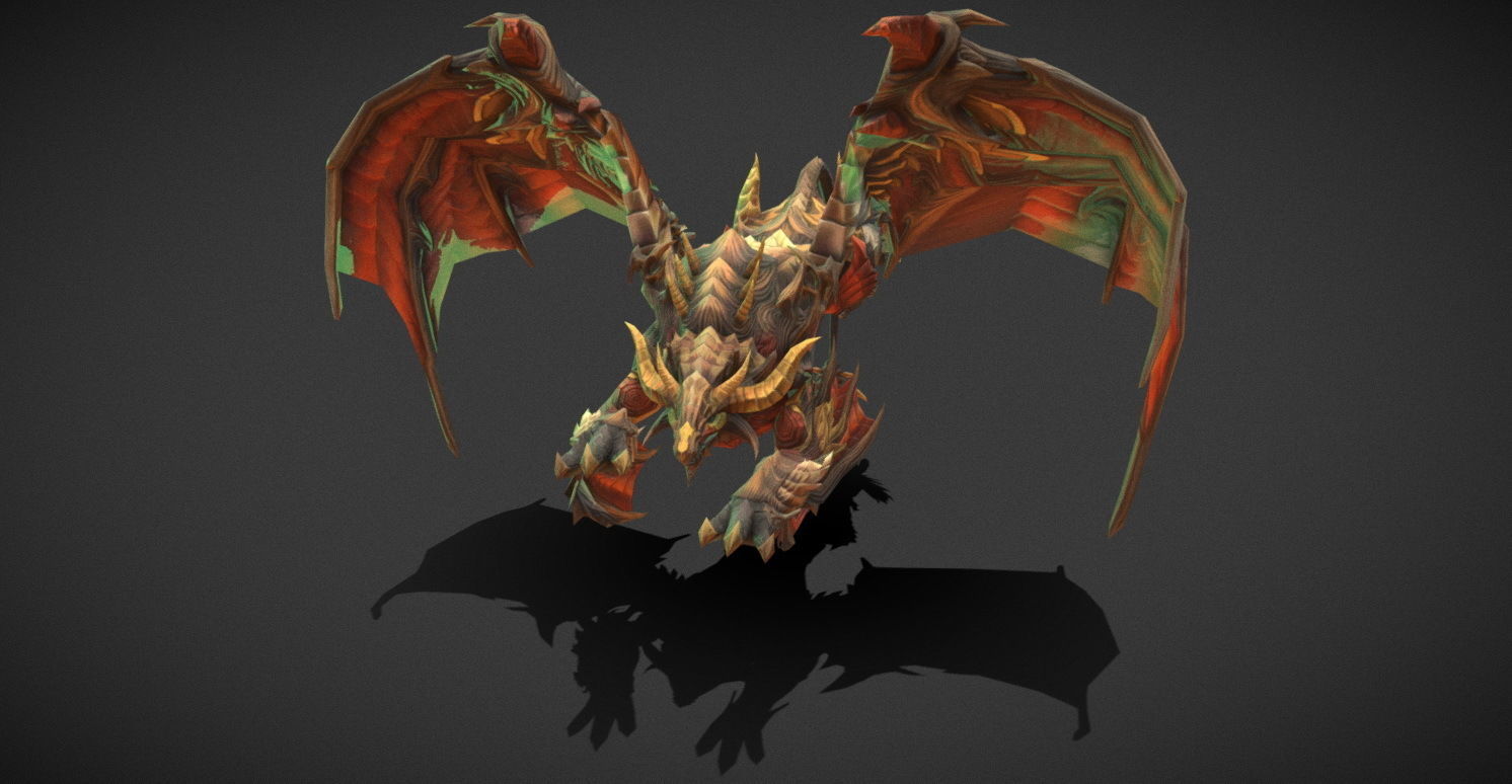 Fantasy Creature - Combat Griffon Low-poly 3D model_11