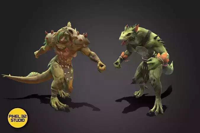 Fantasy Creature - Combat LizardMan