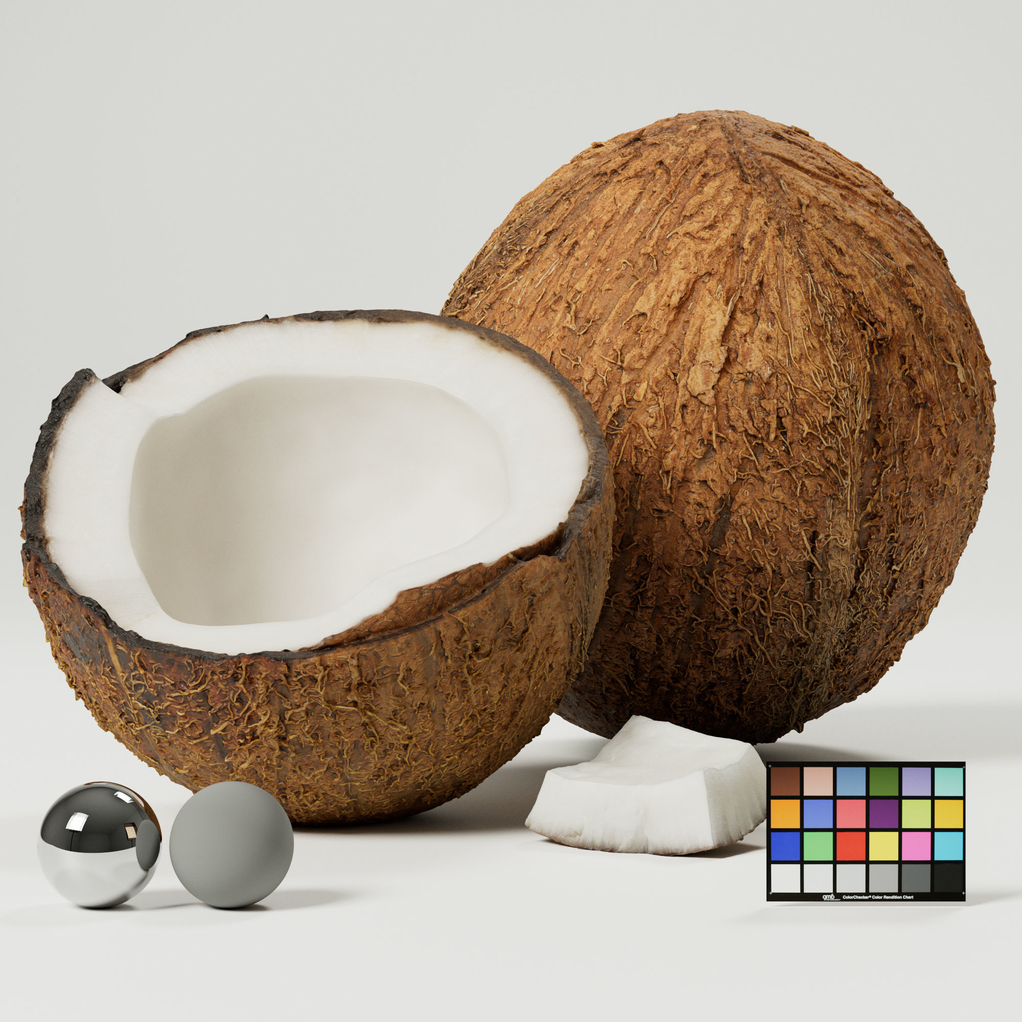 Coconuts 3D model_0