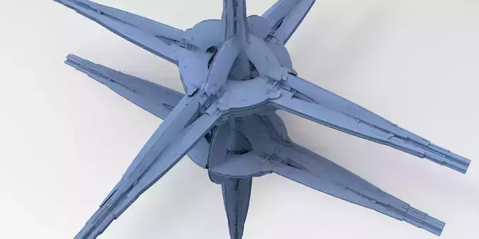 Floating Angel monolith Sci-fi Space Collector relay 