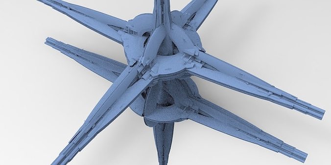 Floating Angel monolith Sci-fi Space Collector relay  3D model