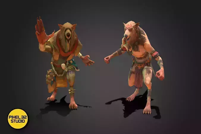 Fantasy Creature - Combat RatMan