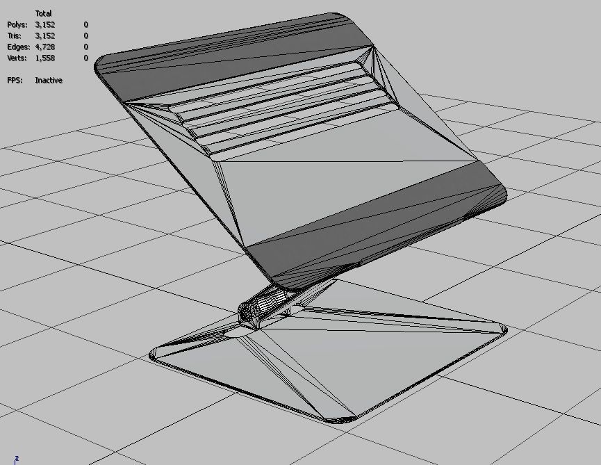 Laptop Stand M4 Low-poly 3D model_30
