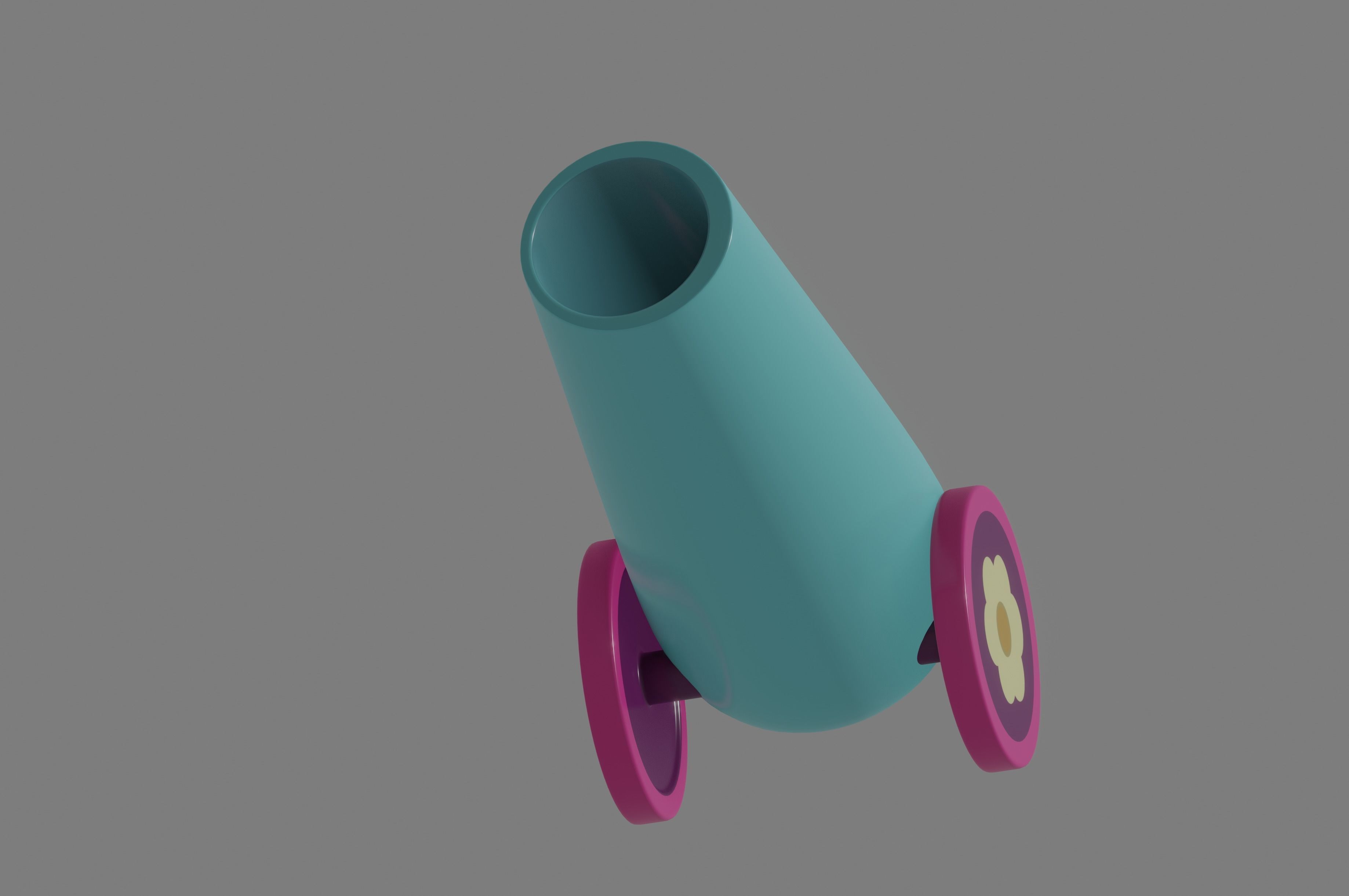Party Cannon 3D model_9