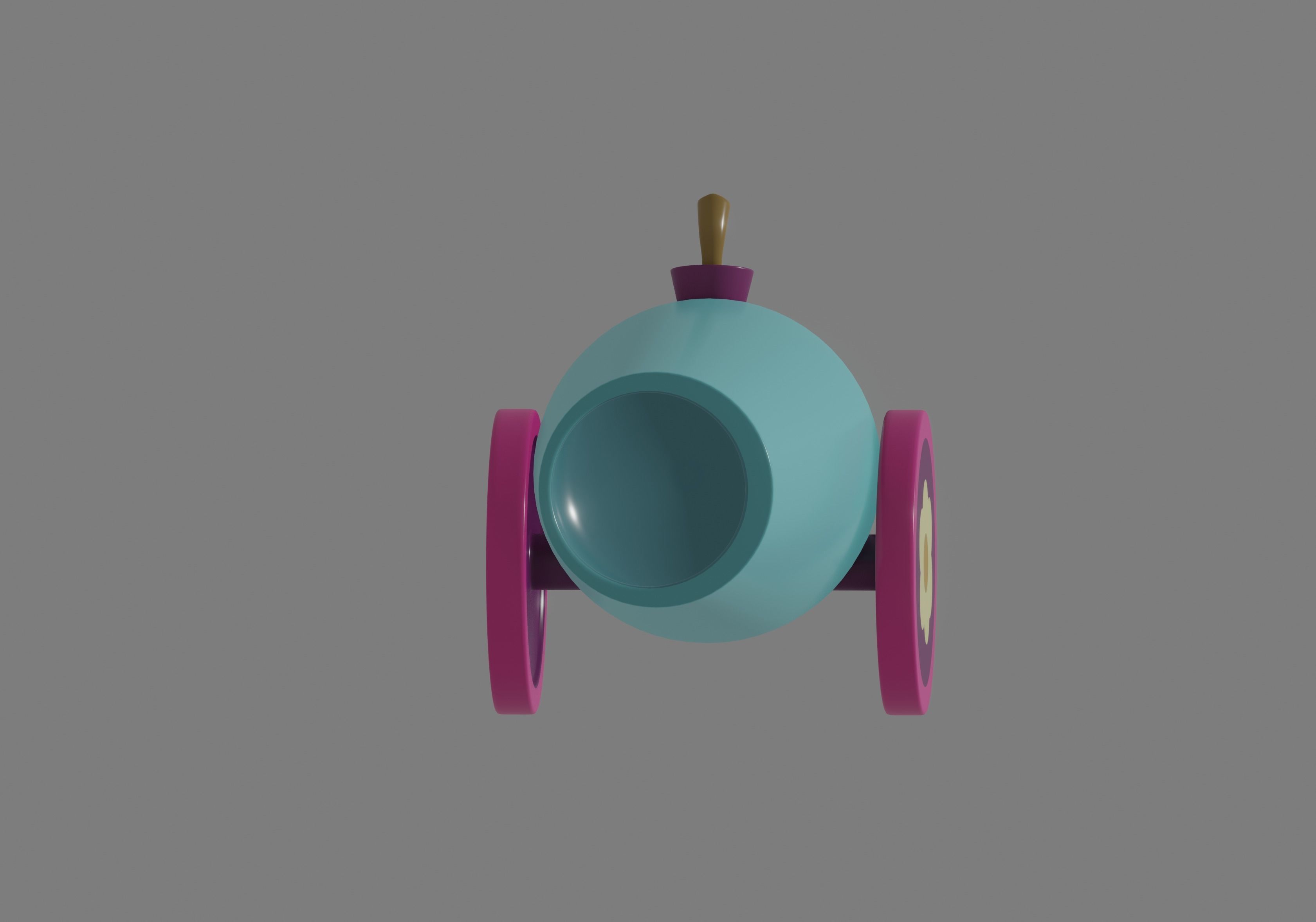 Party Cannon 3D model_4