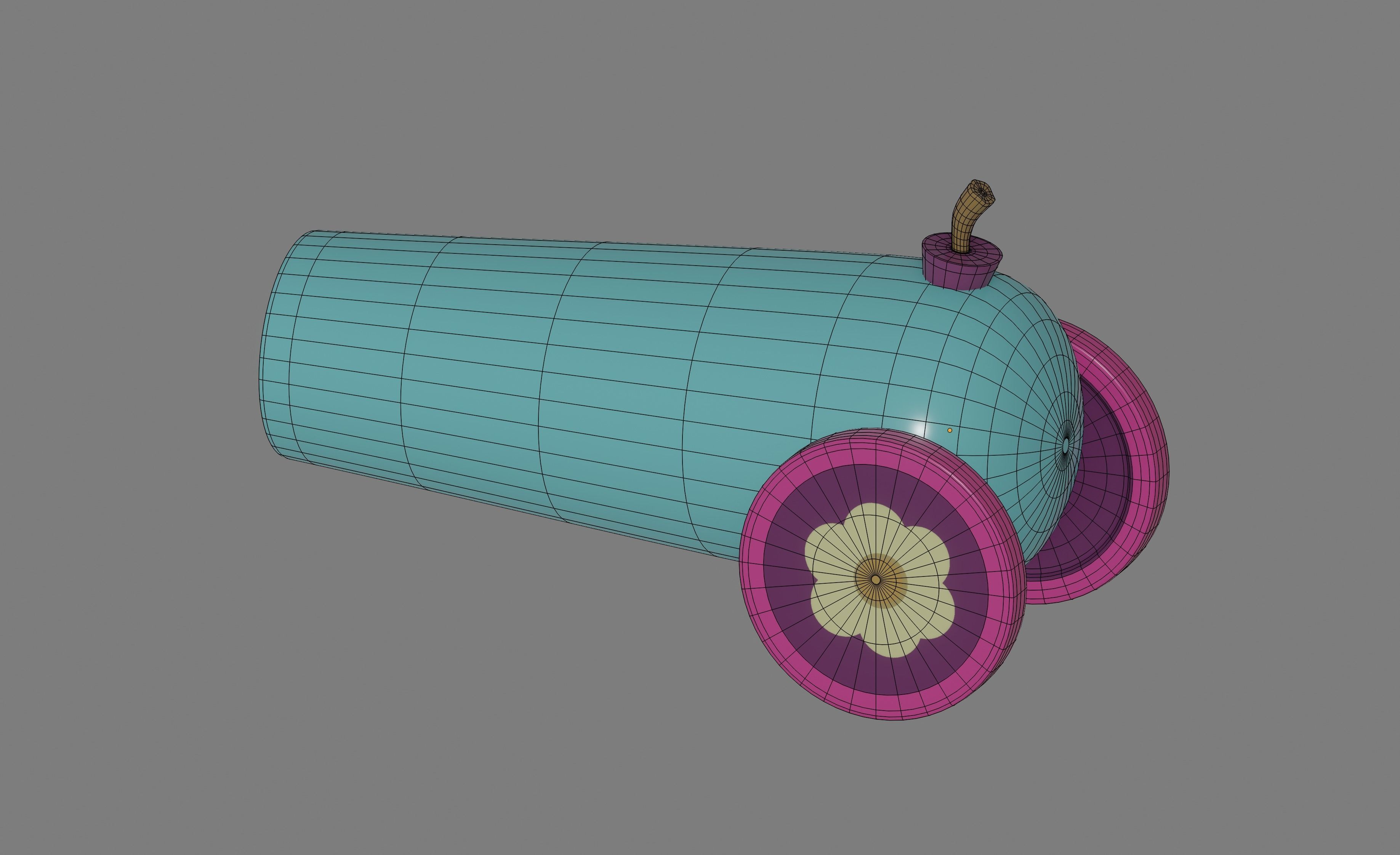 Party Cannon 3D model_15