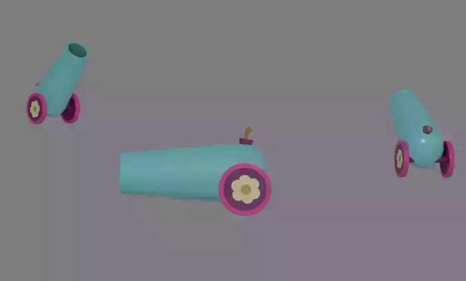 Party Cannon 3D model