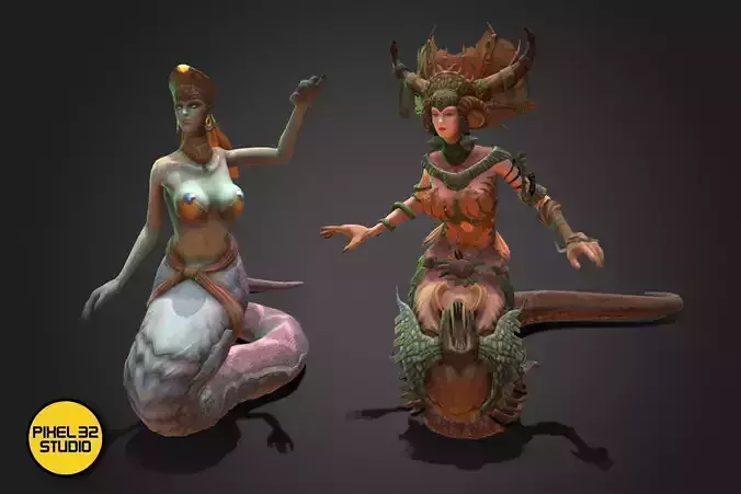 Fantasy Creature - Combat SnakeGirl