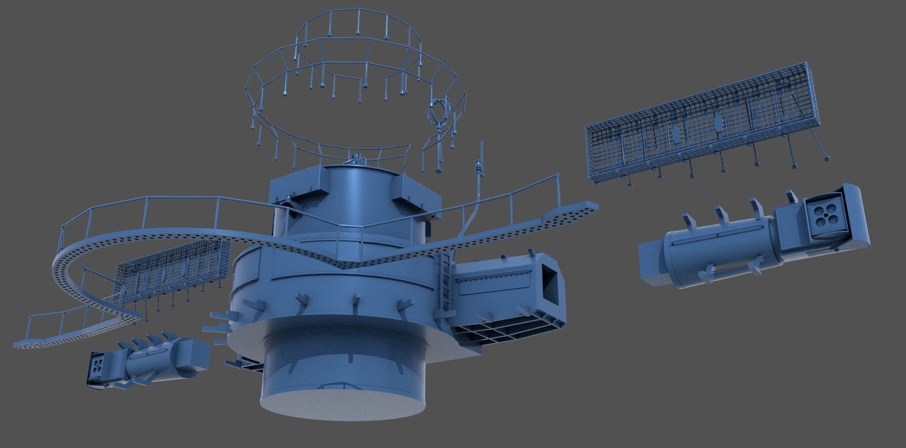 Yamato 15m main rangefinder - Personal license - 1-100 scale 3D print model_5