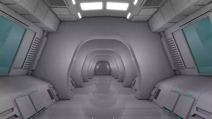 Sci Fi Corridor 3D model