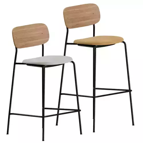 Co Bar Chair Seat Upholstered by Menu