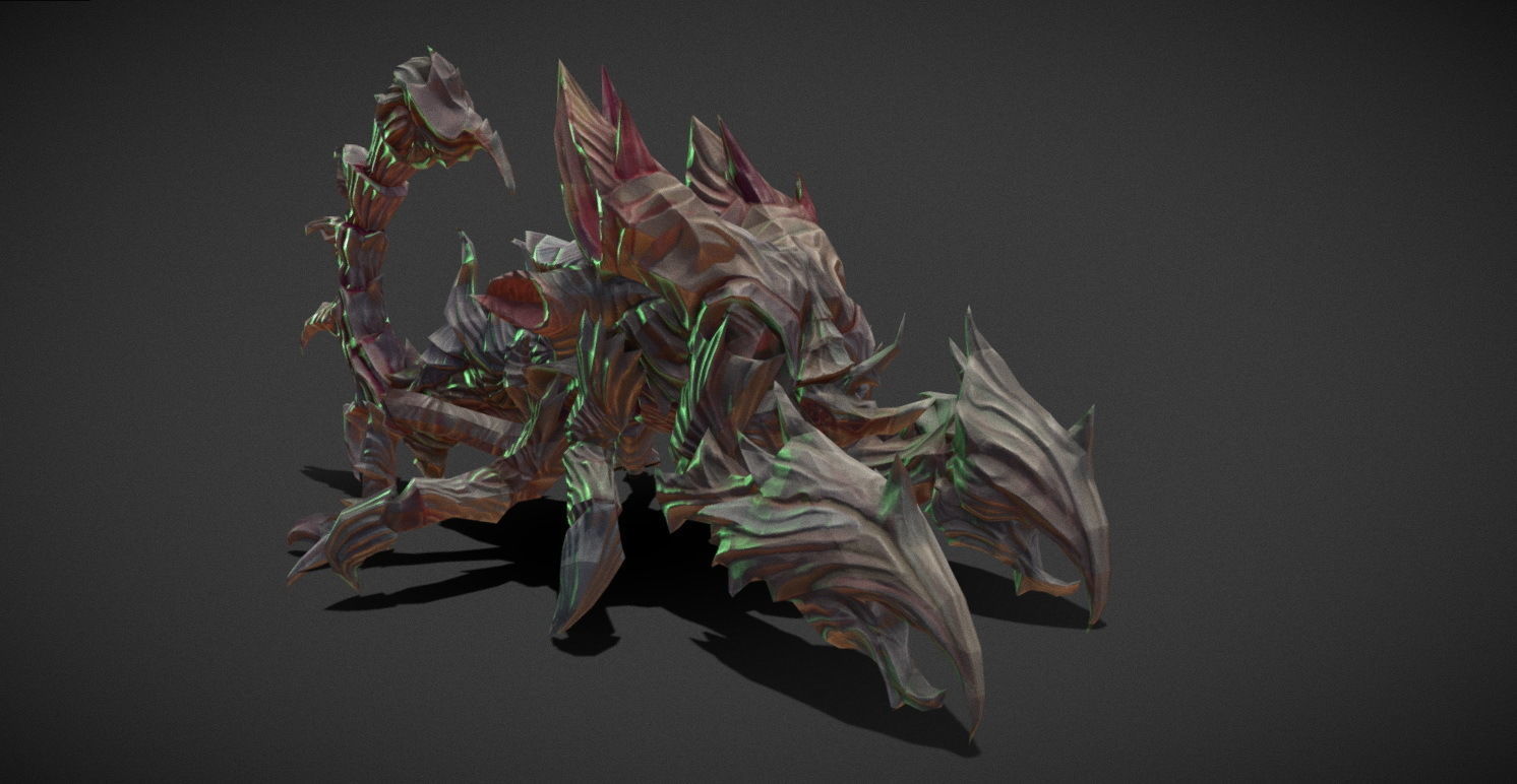 Fantasy Creature - Scorpion Low-poly 3D model_5
