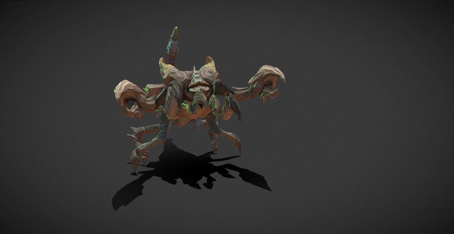 Fantasy Creature - Scorpion Low-poly 3D model_22