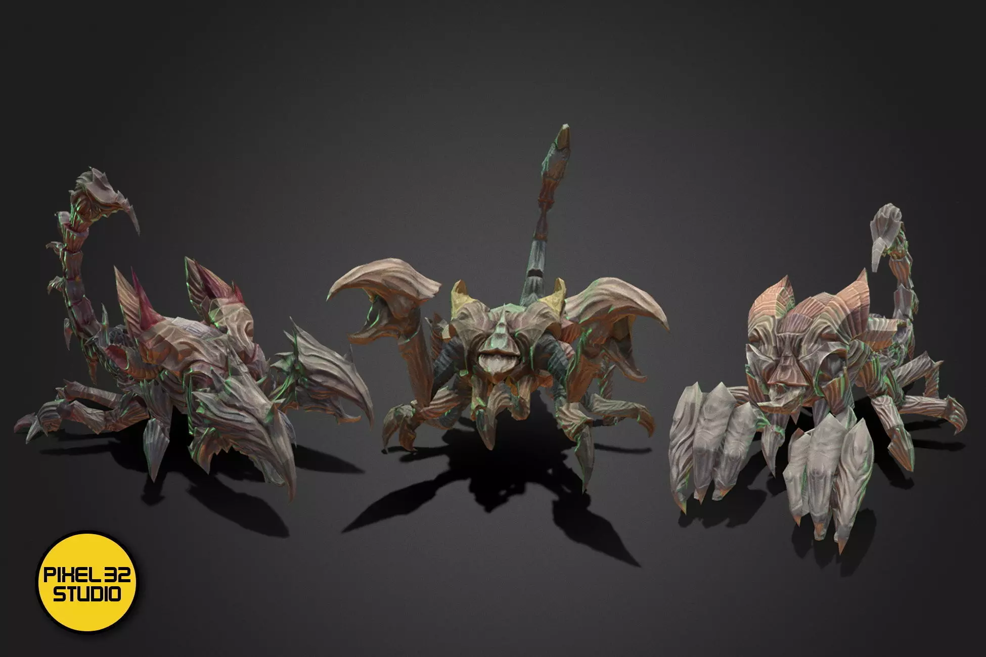 Fantasy Creature - Scorpion Low-poly 3D model_0