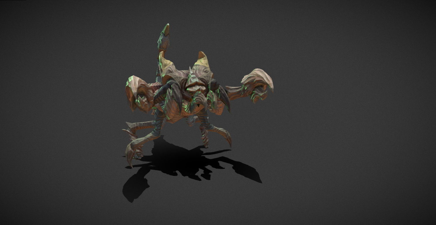 Fantasy Creature - Scorpion Low-poly 3D model_28