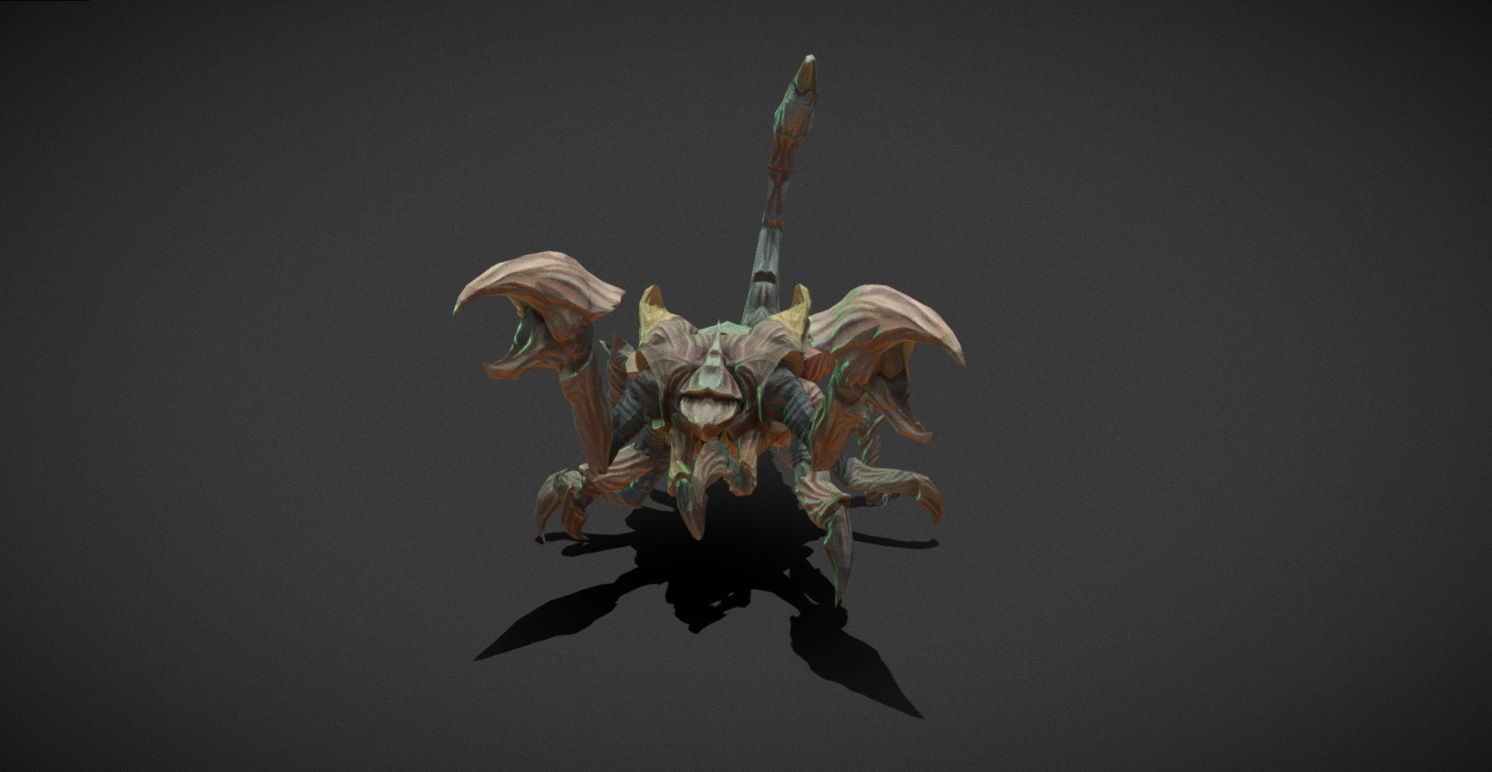 Fantasy Creature - Scorpion Low-poly 3D model_19