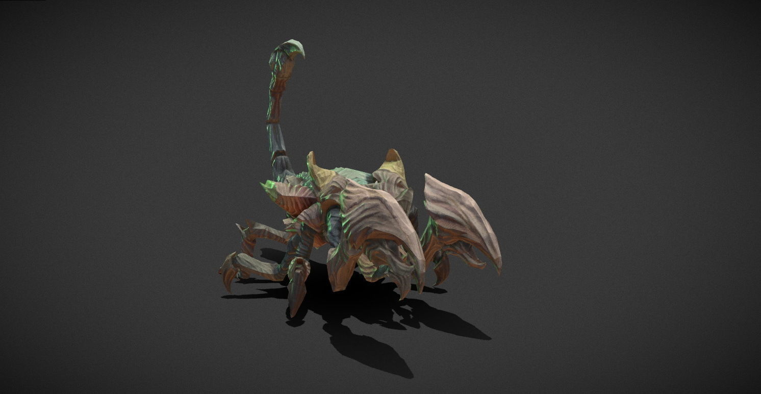 Fantasy Creature - Scorpion Low-poly 3D model_27