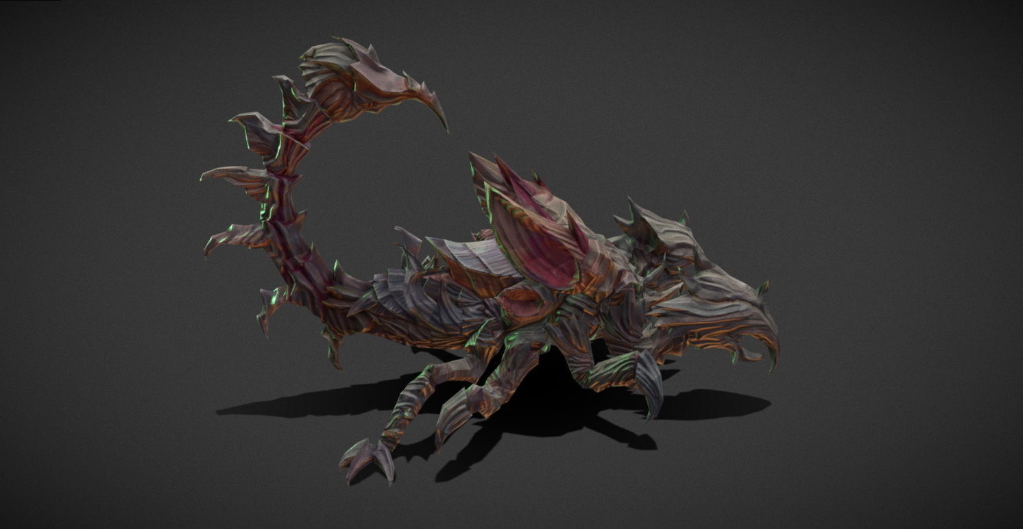 Fantasy Creature - Scorpion Low-poly 3D model_8