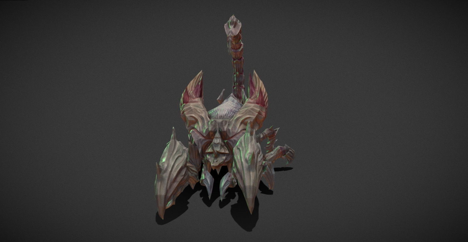 Fantasy Creature - Scorpion Low-poly 3D model_2