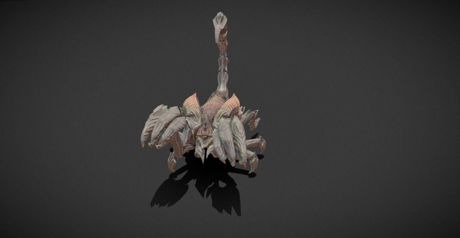 Fantasy Creature - Scorpion Low-poly 3D model_17
