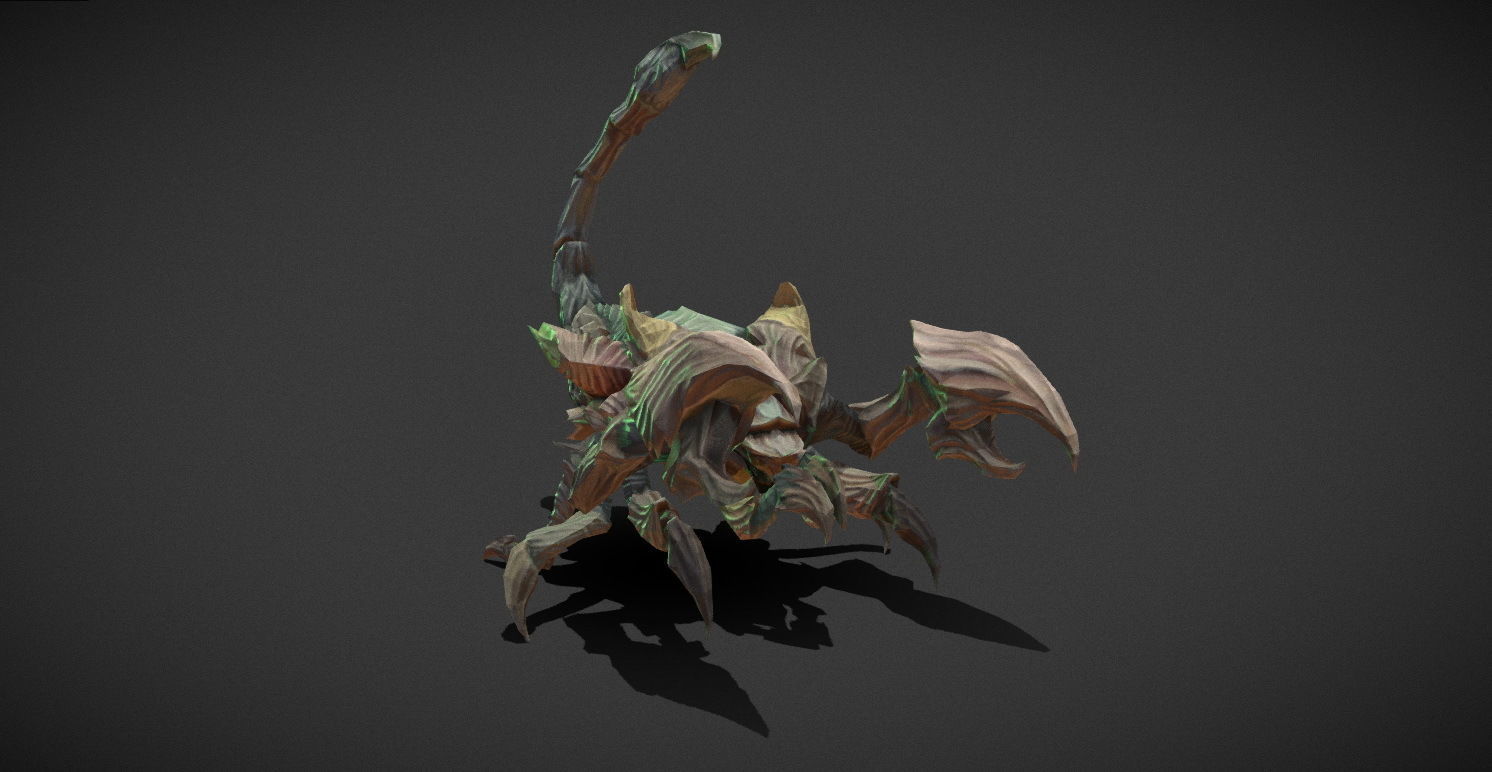 Fantasy Creature - Scorpion Low-poly 3D model_25