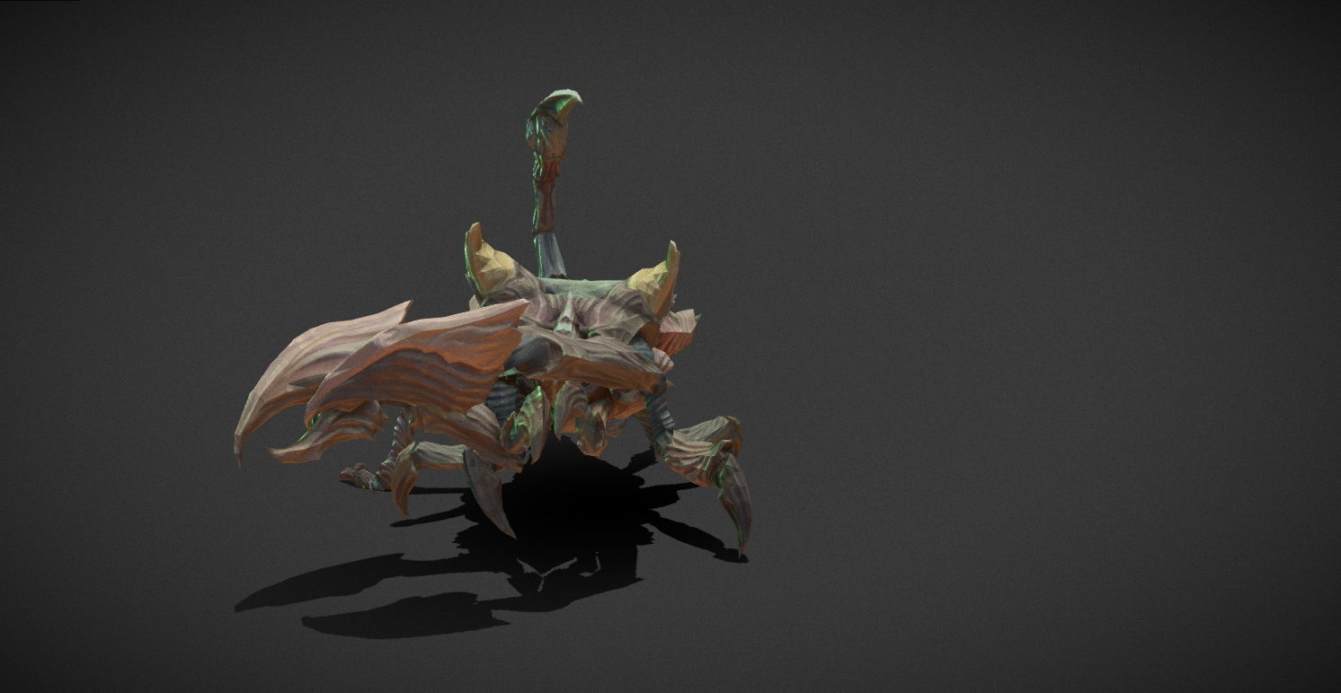 Fantasy Creature - Scorpion Low-poly 3D model_24