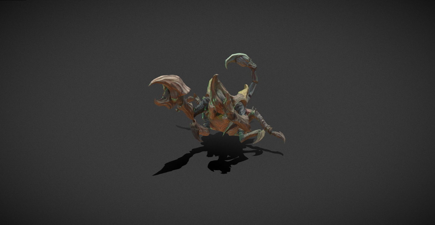 Fantasy Creature - Scorpion Low-poly 3D model_20