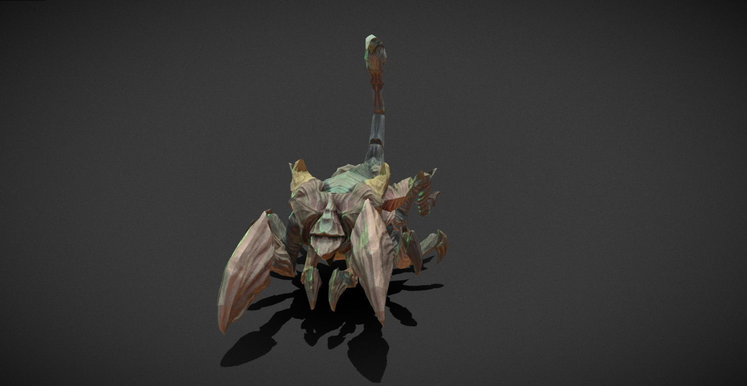 Fantasy Creature - Scorpion Low-poly 3D model_21