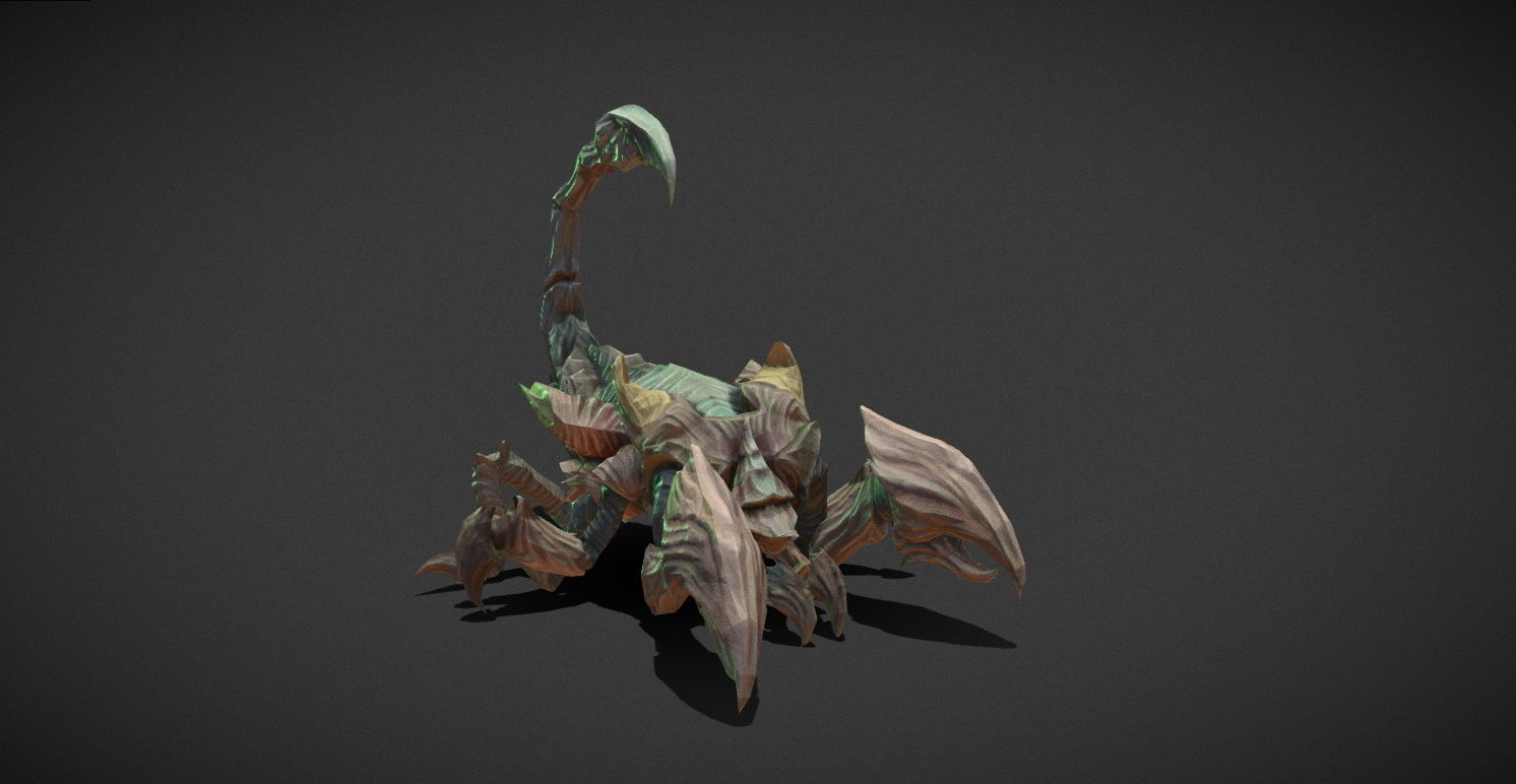 Fantasy Creature - Scorpion Low-poly 3D model_23