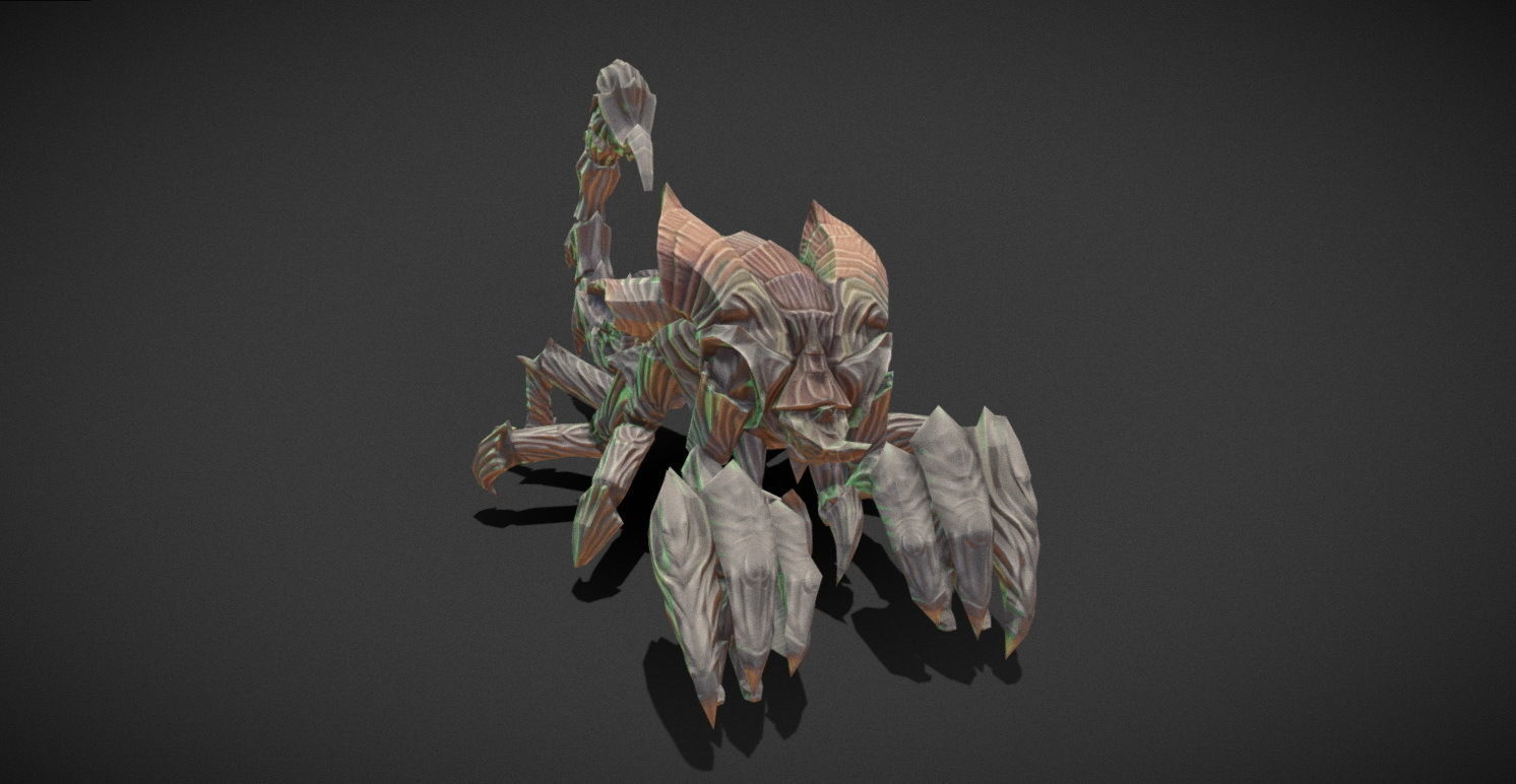 Fantasy Creature - Scorpion Low-poly 3D model_16