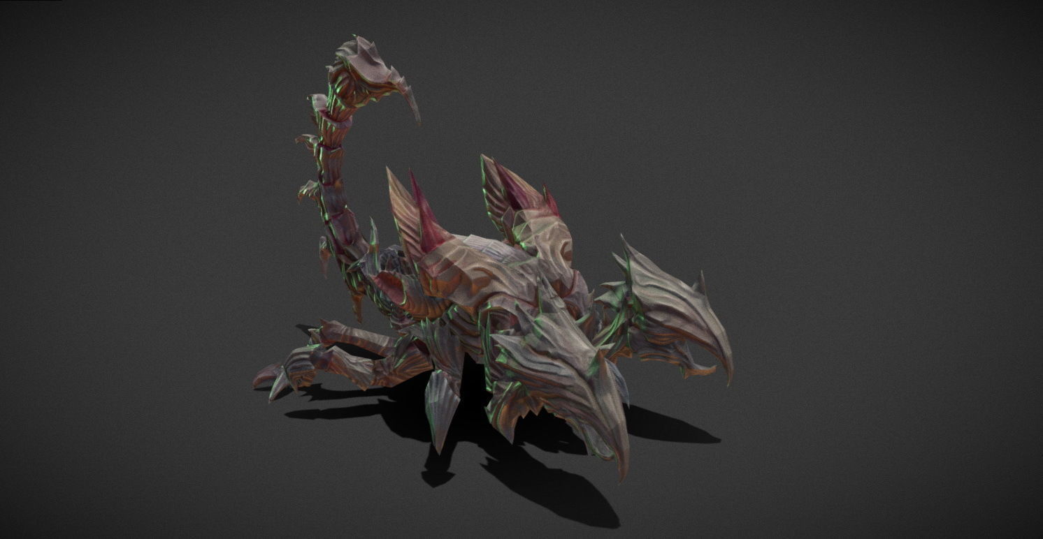 Fantasy Creature - Scorpion Low-poly 3D model_9
